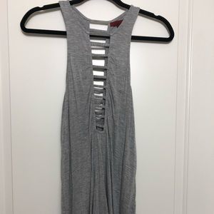 Gray cut-out Tank